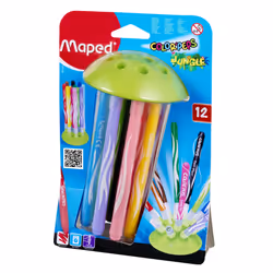Maped Color'Peps Jungle Innovation, 12-pack stylo-feutre Noir, Bleu, Marron, Vert, Orange, Rose, Violet, Rouge, Jaune 12 pièce(s)