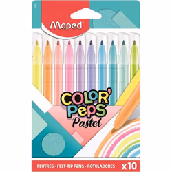 10 feutres de coloriage - Couleurs pastel - Maped - ColorPeps
