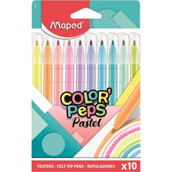 10 feutres de coloriage - Couleurs pastel - Maped - ColorPeps