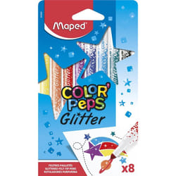 Maped Feutres Pailletes X8 Boite Carton