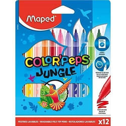 MAPED COLOR PEPS JUNGLE LOT DE 12 FEUTRES A COLORIER 845902