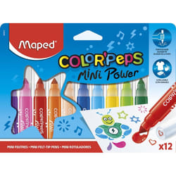 Maped Feutres Color'Peps Mini Jumbo X12 Boite Carton