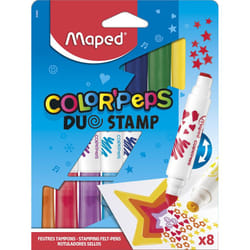 Maped Feutres Colorpeps Duo Stamp X8 Boite Carton