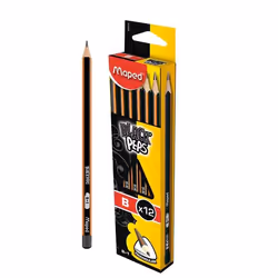 Maped Black'Peps, B, Noir, Orange, 12 pièce(s)