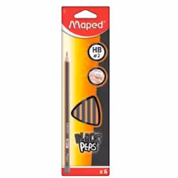 Maped 850031, HB, Multicolore, Boîte avec crochet, 6 pièce(s)