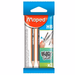 Sachet de 3 mini crayons pour compas MAPED BlackPeps