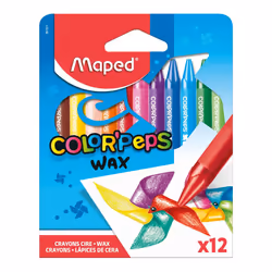 Maped M861011, 12 pièce(s), Noir, Bleu, Marron, Cyan, Vert, Orange, Rose, Violet, Rouge, Jaune, Multicolore, Triangle, Pointé ...