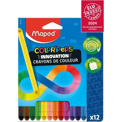 Crayons de Couleur - Maped - ColorPeps Infinity - 100% Mine - Auto-affûtants - Multicolores