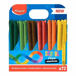 Maped - 72 Crayons de Couleur ColorPeps Infinity - Crayons Innovants 100% Mine 100% Utilisable - Format School Pack
