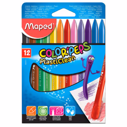 Maped 862011, 12 pièce(s), Multicolore, Plastique, Boîte avec crochet