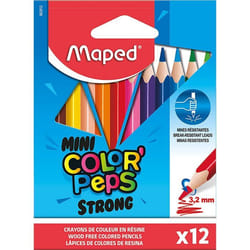 Crayons de couleur - MAPED - ColorPeps - 12 mini crayons - Mine ultra résistante - Mixte