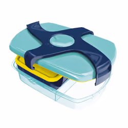 Maped 870017, Boîte de rangement alimentaire, Enfant, Bleu, Transparent, ABS, Polypropylène (PP), Silicone, Monochromatique, ...