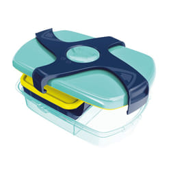 Maped 870017 gamelle Boîte de rangement alimentaire 1,8 L ABS, Polypropylène (PP), Silicone Bleu, Transparent 3 pièce(s)