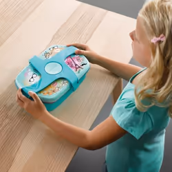 Maped 870017 gamelle Boîte de rangement alimentaire 1,8 L ABS, Polypropylène (PP), Silicone Bleu, Transparent 3 pièce(s)