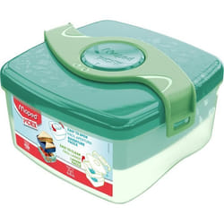 Maped Picnik Origins - Bol à déjeuner Origins 1L - Lunch Box 2 Compartiments Dont 1 Amovible - Ouverture Facile - Vert