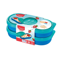 Maped M870903 boîte hermétique alimentaire Rectangulaire 0,15 L Couleur aqua, Bleu 2 pièce(s)