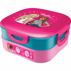 Maped Creativ 871097, Boîte de rangement alimentaire, Enfant, Rose, Turquoise, Monochromatique, Carré, 168 mm