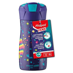 Gourde 430 ml - Maped Picnik - Etanche corps inoxydable Collection PIXEL PARTY