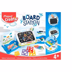 Maped Board Station - Valise Station Ardoise - Contenu Dessin, 4 an(s), Plastique, Multicolore