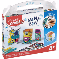 Maped Mini Box - Monstres A Decorer, 4 an(s), Plastique, Multicolore