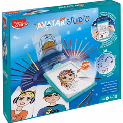 Machine à Dessiner Lumineuse - Maped Creativ - AvatarStudio - 36 fiches modèles - Dès 7 ans - Multicolore