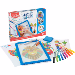 Maped Artist Board - Dessins Effaçables - Ardoise Blanche, 4 an(s), Plastique, Multicolore, 27 pièce(s)