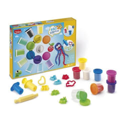 Maxi Set de pâte à modeler MAPED Pat Dough - 20 pots de 56g et 12 accessoires de découpe & moulage - Age 3+