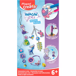 Maped 907400, Kit de fabrication de bijoux pour enfants, 6 an(s), Métal, Plastique, Multicolore, 62 pièce(s)
