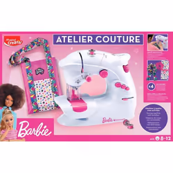 Maped Creativ - Machine à Coudre Barbie - Kit Complet Pour Débutants - A Partir de 8 Ans - Licence Barbie Officielle