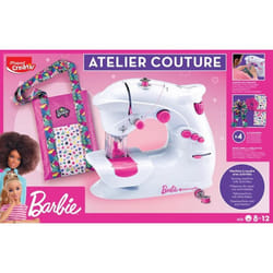 Maped Creativ - Machine à Coudre Barbie - Kit Complet Pour Débutants - A Partir de 8 Ans - Licence Barbie Officielle