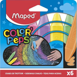 Maped Craies De Trottoir Color'Peps X6 Boite Carton