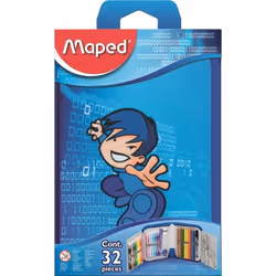 MAPED Trousse Scolaire Garnie 32 Pièces Karaté