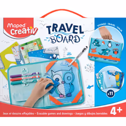 Maped Travel Board -Jeux & Dessins Effaçables Ardoise Transparente