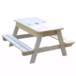 Soulet Table en bois pour enfant avec bac à sable intégré -