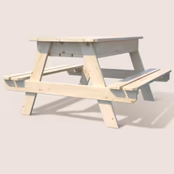 Soulet Table en bois pour enfant avec bac à sable intégré -