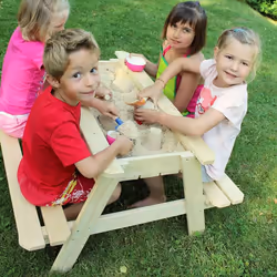 Soulet Table en bois pour enfant avec bac à sable intégré - - Vue supplémentaire 9