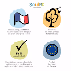 Soulet Cabane en bois pour enfant avec table - jazz - Vue supplémentaire 15