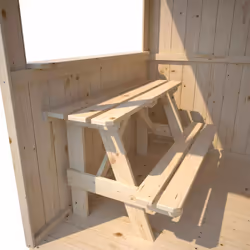Soulet Cabane en bois pour enfant avec table - jazz - Vue supplémentaire 8