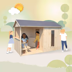 Soulet Cabane en bois pour enfant avec table - jazz - Vue supplémentaire 9
