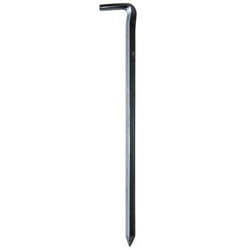 Piquets de tente - CAO - 6 piquets carrés acier - 160mm - 5mm - Résistants et pointus