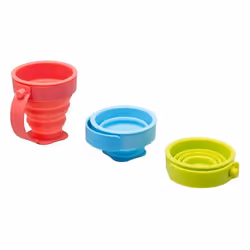 Tasse en silicone rétractable - CAO - 20cl - H 8.6cm - Poids 74g - Coloris assortis
