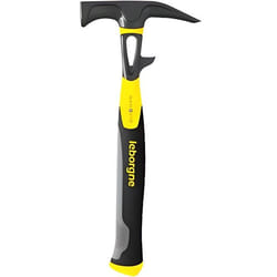 Marteau de Charpentier LEBORGNE Mobiste + ergot Nanovib 100230 - Jaune - Bois acier polymère - 1 KG