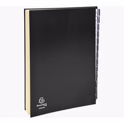 Exacompta 621265E fichier Carton Noir A4