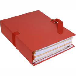 Exacompta 223075E fichier Carton, Coton Rouge A4
