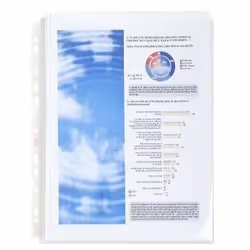Exacompta 5507E, 210 x 297 mm (A4), Transparent, Polypropylène (PP), Portrait, Haut, 235 mm