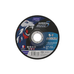 Norton - Meule à tronçonner super bleue 5 - ø 125 mm - Épaisseur 2.5 mm