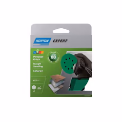 Disques de ponçage Norton Expert - Grain 80 - 125 mm - Lot de 5 Les disques de ponçage Norton Expert Grain 80 sont parfaits p ...