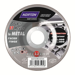 Norton - Disque multifonction tronçonnage et ébarbage pour métal