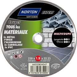 Norton - Disque multi-coupes pour multimatière Diam.230 mm