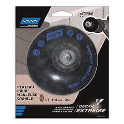 Plateau pour meuleuse dangle Norton Decap Extrem Ø115mm idéal pour matériaux divers.